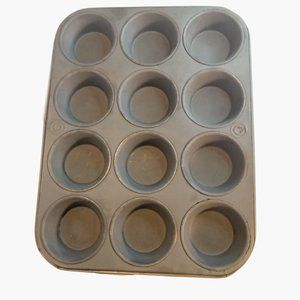 12 Cup Muffin Cupcake Bunsheet Non Stick Baking Tray Tin Fairy Cake